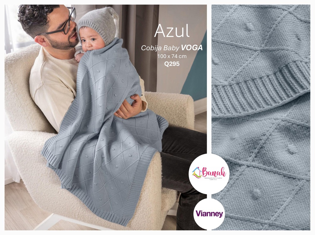 Cobija Baby Voga Azul