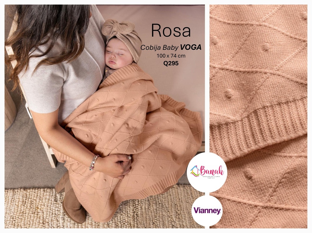 Cobija Baby Voga Rosa