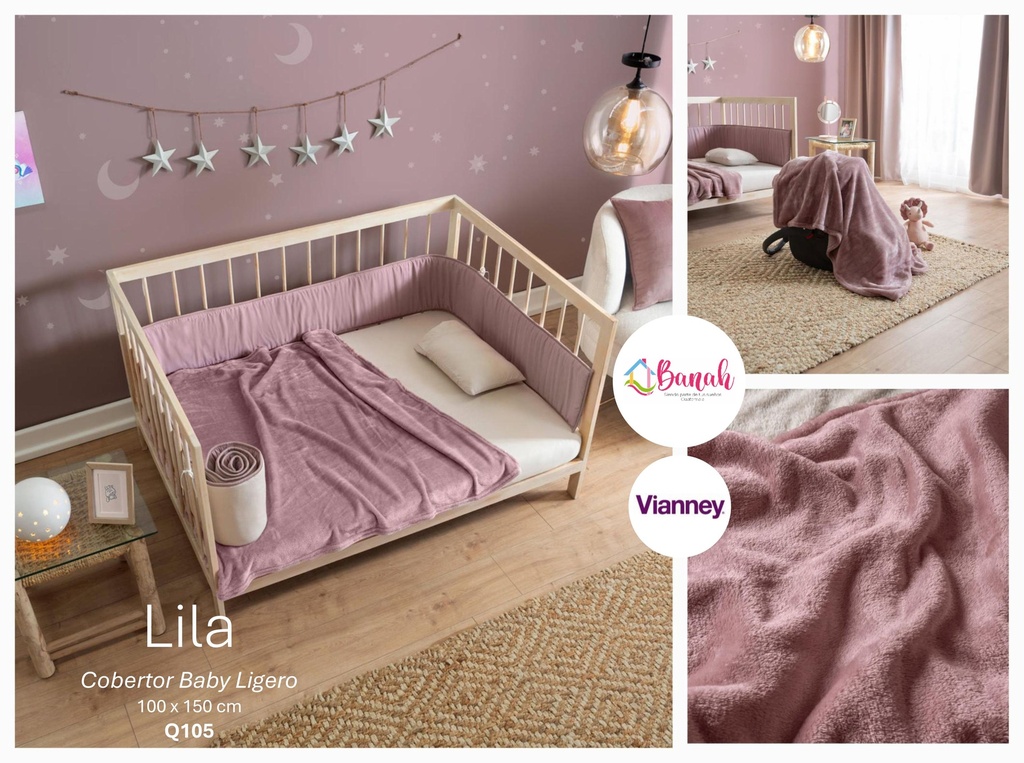 Cobertor Baby Ligero Lila
