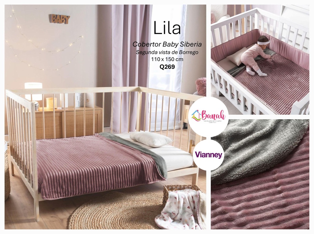 Cobertor Baby Siberia Lila