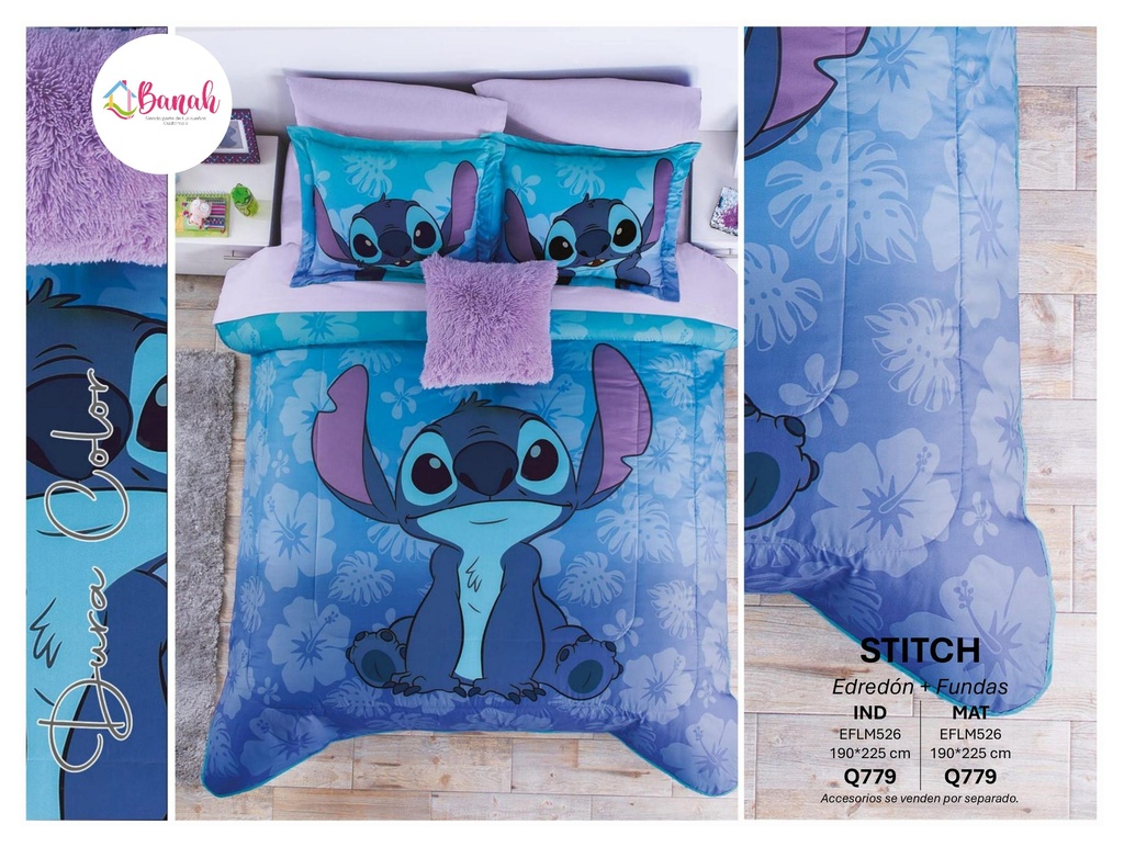 Edredón Stitch +Fundas