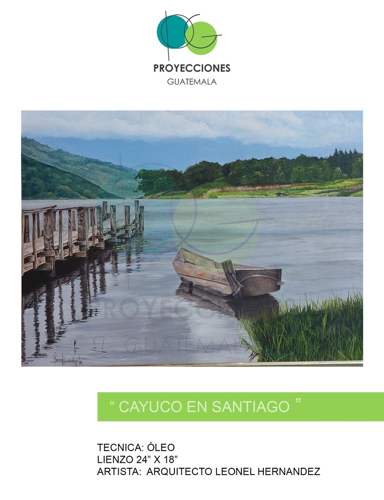 Pintura: Cayuco en Santiago