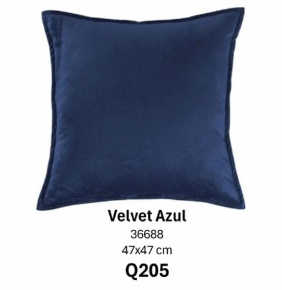 Cojín Velvet Azul
