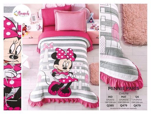 Colcha Minnie Paris