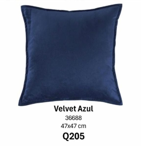 Cojín Velvet Azul