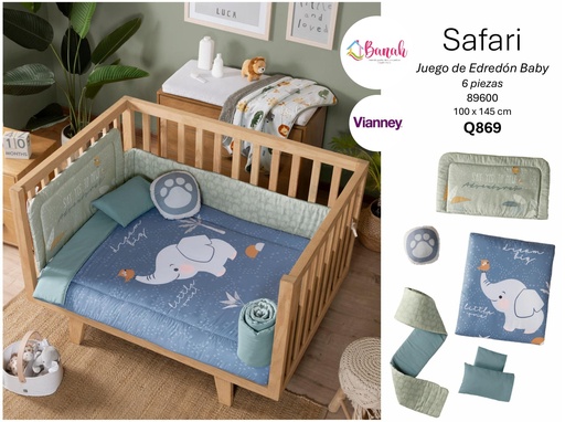 Juego De Edredón Baby Safary