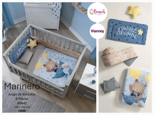 Juego De Edredón Baby Marinero