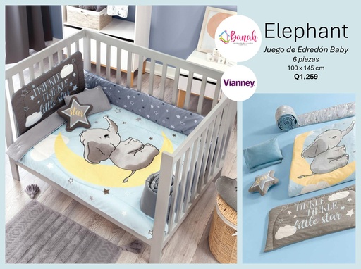 Juego De Edredón Baby Elephant