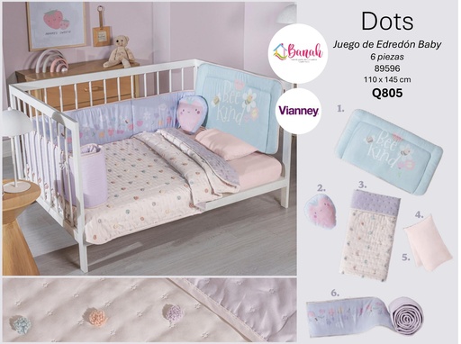 Juego De Edredón Baby Dots