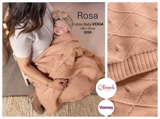 Cobija Baby Voga Rosa