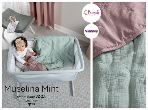 Manta Baby Voga Muselina Mint