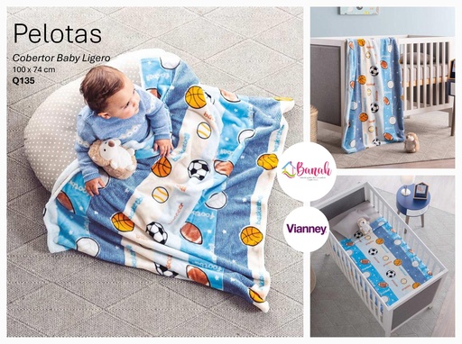 Cobertor Baby Ligero Pelotas