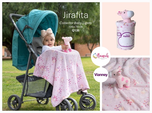 Cobertor Baby Ligero Jirafita