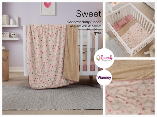 Cobertor Baby Siberia Sweet