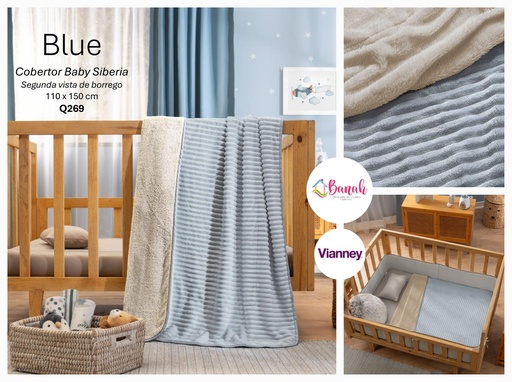 Cobertor Baby Siberia Blue